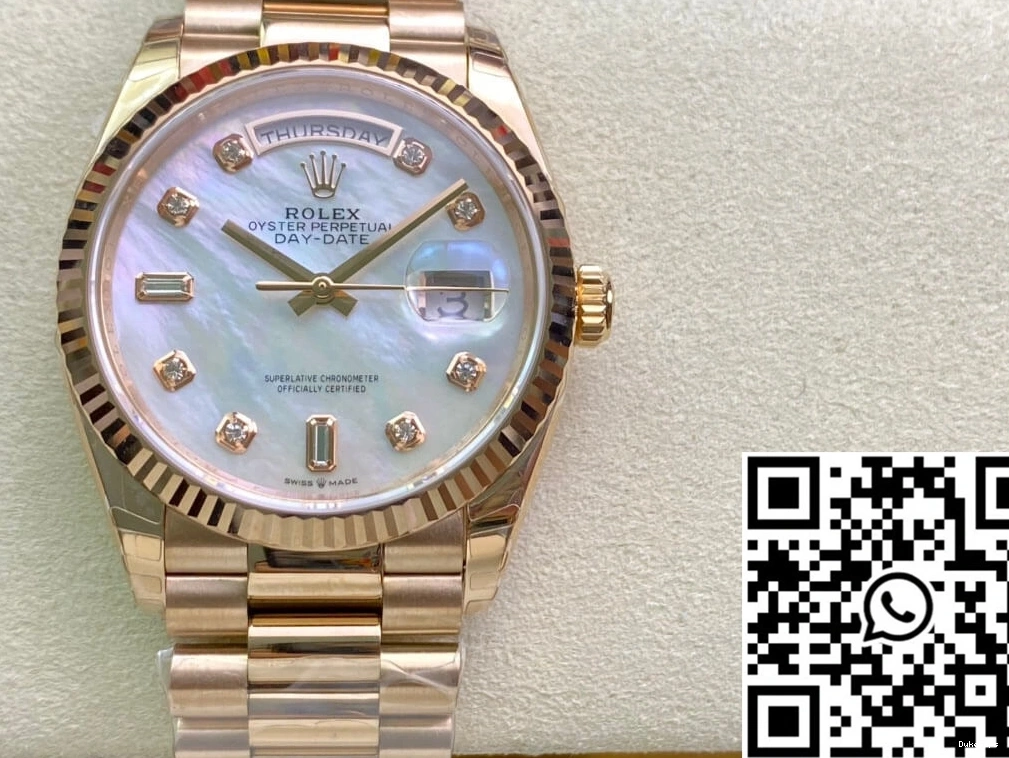 Factory Rolex Mother-Of-Pearl White Day EW M128235-0029 Dial Date 1001